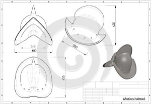 3d illustration of conquistador morion helmet