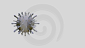 3D illustration. Coronavirus outbreak. Influenza Covid 19 virus dangerous flu