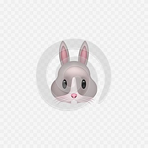 3D Illustration of cute rabbit.