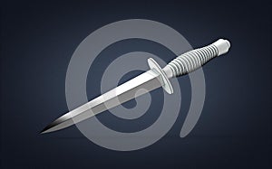 3d illustration of dirk knife