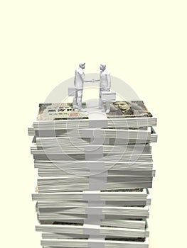 3D illustration of finance.