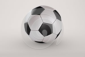 3D Illustration. Football ball. Sport concept