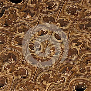 3D illustration of fractals