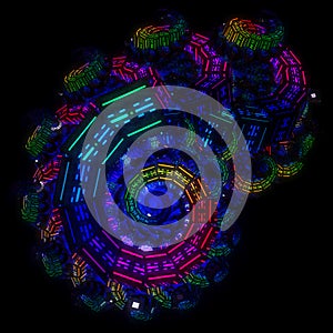 3D illustration of fractals