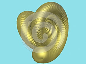 3D illustration of fractals