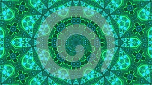 3D Illustration Green Floral Illusion Background wallpaper