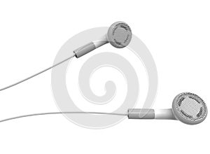 3d illustration of headphones.