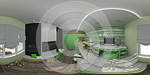 3d illustration interior design of the children`s