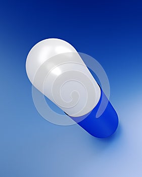 3D illustration of medicine pill