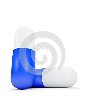 3D illustration of medicine pills