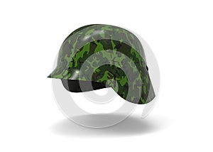 3d illustration of military helmet