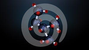 3D illustration molecules. Medical background for banner. Molecular structure at the atomic level. Atoms bacgkround