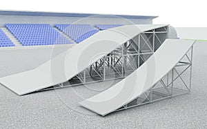 3d illustration of a Moto Ramp