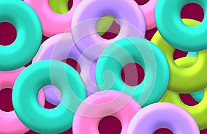 3d illustration of nice geometric shapes for background. Cheerful background full of contrast.