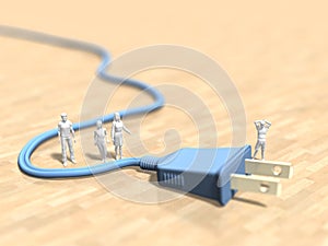 3D illustration of outlet