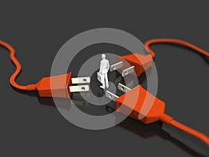 3D illustration of outlet