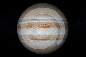 3d Illustration of the Planet Jupiter on a star background
