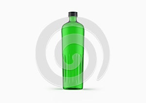 3D Illustration of a plastic empty bottle one liter