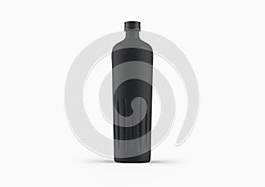 3D Illustration of a plastic empty bottle one liter