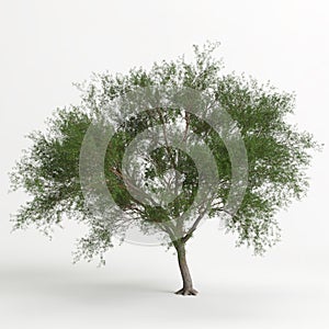 3d illustration of Prosopis chilensis tree isolated on white bachground