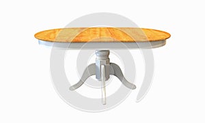 3d illustration of rustic countrystyle table