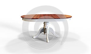 3d illustration of rustic countrystyle table