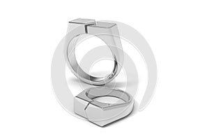 3D illustration of signet ring