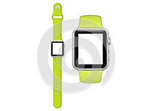 3D illustration of smart watch models