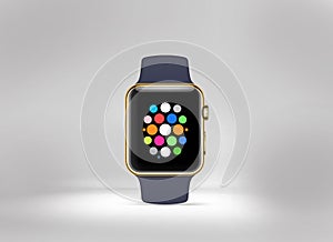 3D illustration of smart watch models