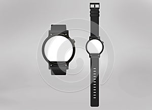 3D illustration of smart watch models