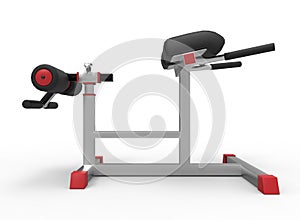 3d illustration of sport tool in gym.