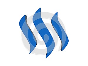 3D illustration of the steem logo