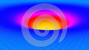 3D illustration of surface dimentional graph