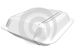 3D Illustration - Take Away - A Blank and Empty Food Box for Restaurants