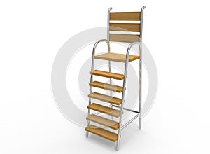 3d illustration of umpire chair.