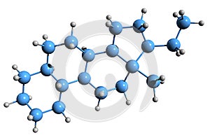 3D image of 19-Norpregnane skeletal formula