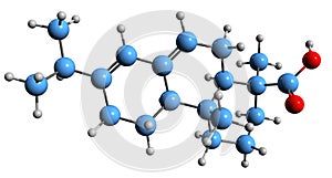 3D image of Abietic acid skeletal formula