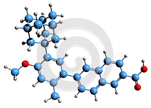 3D image of adapalene skeletal formula