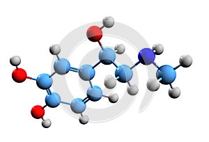 3D image of adrenalin skeletal formula