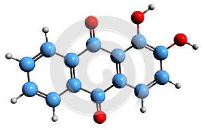 3D image of Alizarin skeletal formula