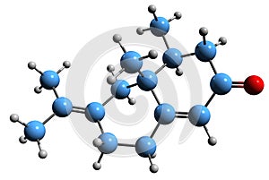 3D image of alpha Vetivone skeletal formula