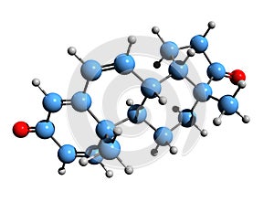 3D image of Androstatriene-3,17-dione skeletal formula