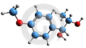 3D image of anetoglycol skeletal formula