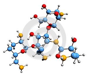 3D image of Arbekacin skeletal formula