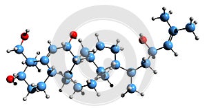 3D image of Balsaminol A skeletal formula