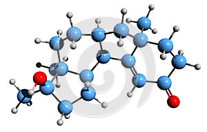 3D image of Benorterone skeletal formula