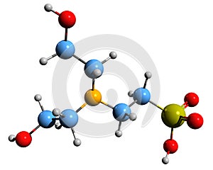 3D image of BES skeletal formula