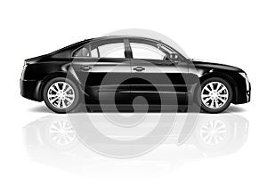 3D Image of Black Car