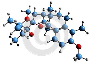 3D image of Blazeispirol skeletal formula