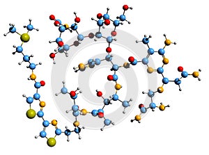 3D image of Bleomycin skeletal formula